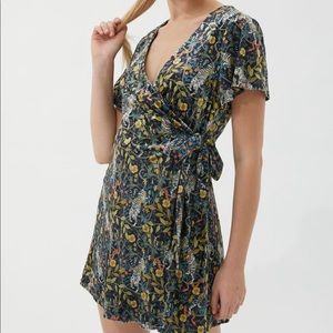 NWT!!! VELVET WRAP DRESS